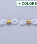 Eyeglass Holders, with 304 Stainless Steel , Golden, 20x5mm Eyeglass Holders, with 304 Stainless Steel , Golden, 20x5mm