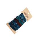 BLUE Fabric Frayed Cotton Boho Style Cord Fabric Cotton Cord – Durable & Versatile for Crafting and DIY Projects