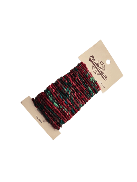 RED Fabric Frayed Cotton Boho Style Cord Fabric Cotton Cord – Durable & Versatile for Crafting and DIY Projects