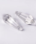 Faceted Glass Pendants, Crystal Suncatcher, Clear, 14x38mm Faceted Glass Pendants, Crystal Suncatcher, Clear, 14x38mm