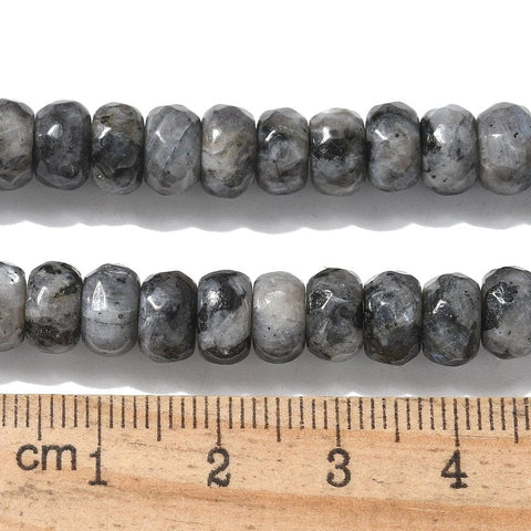 Faceted Natural Labradorite Abacus Beads, 8mm Faceted Natural Labradorite Abacus Beads Strands  Size: about 8mm in diameter, 5mm thick, hole: 1mm; about 76pcs/strand, 15.2"