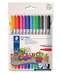 Fibre Tip Pen – 2 Tips (N) – 12pcs Wallet – Dual-Tip for Versatile Writing & Drawing Fibre Tip Pen – 2 Tips (N) – 12pcs Wallet – Dual-Tip for Versatile Writing & Drawing