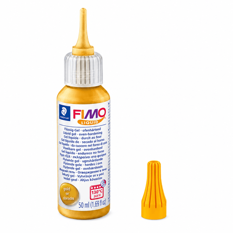 GOLD FIMO Liquid 50ml Glass Glue | Polymer Clay Adhesive for Crafts FIMO Liquid 50ml Glass Glue | Polymer Clay Adhesive for Crafts
