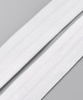 Flat Polyester Non-Slip Elastic Cord – 30mm Wide (White, Silicone Gripper) Flat Polyester Non-Slip Elastic Cord – 30mm Wide (White, Silicone Gripper)