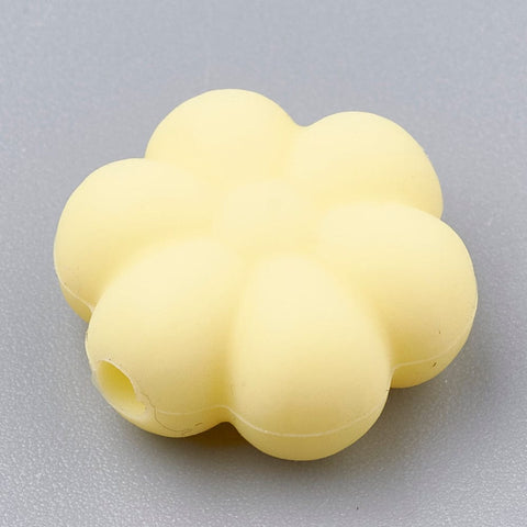 Yellow Food Grade Eco-Friendly Silicone Beads, Chewing Beads For Teethers, DIY Nursing Making, Flowerr, 14mm Food Grade Eco-Friendly Silicone Beads, Chewing Beads For Teethers, DIY Nursing Making, Flowerr, 14mm