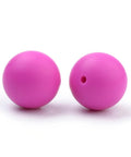 Food Grade Eco-Friendly Silicone Beads, Round, Camellia 14~15mm Food Grade Eco-Friendly Silicone Beads, Round, Camellia 14~15mm