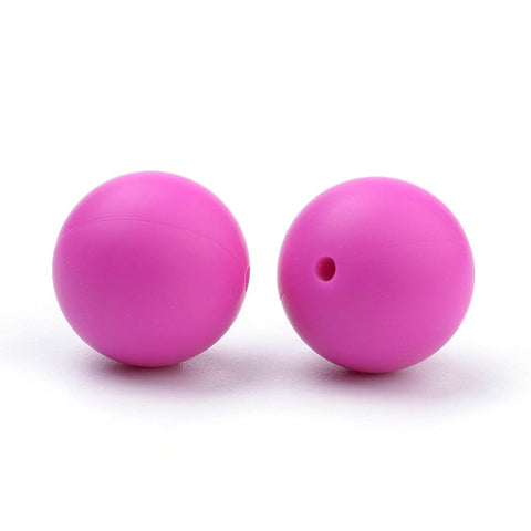 Food Grade Eco-Friendly Silicone Beads, Round, Camellia 14~15mm Food Grade Eco-Friendly Silicone Beads, Round, Camellia 14~15mm