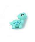 Food Grade Eco-Friendly Silicone Dinosaur Beads, Turquoise DIY Beads, 28x28x14.5mm Food Grade Eco-Friendly Silicone Dinosaur Beads, Turquoise DIY Beads, 28x28x14.5mm