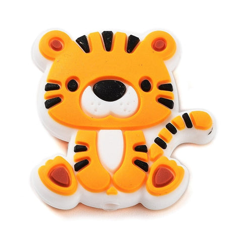 TIGER Food Grade Eco-Friendly Silicone Focal Beads, Chewing Beads For Teethers, DIY Nursing Necklaces Making Food Grade Eco-Friendly Silicone Focal Beads, Chewing Beads For Teethers, DIY Nursing Necklaces Making