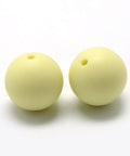 YELLOW Food Grade Environmental Silicone Chewing Beads for Teething, 8~10mm Food Grade Environmental Silicone Chewing Beads for Teething, 8~10mm