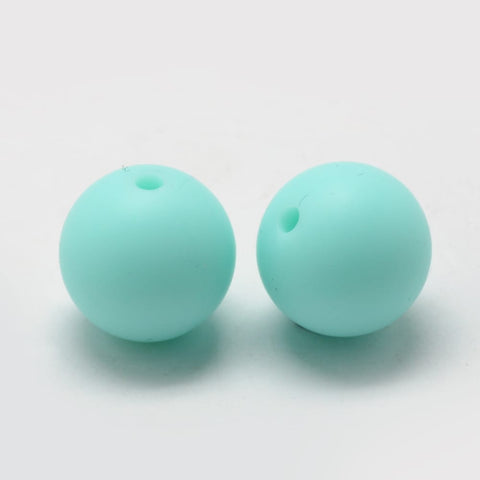 CYAN Food Grade Environmental Silicone Chewing Beads for Teething, 8~10mm Food Grade Environmental Silicone Chewing Beads for Teething, 8~10mm