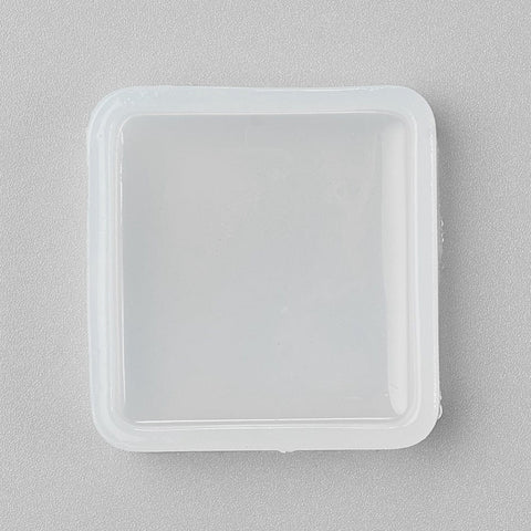Food Grade Silicone Molds, UV Resin & Epoxy Resin Jewelry Making, Square, White Food Grade Silicone Molds, UV Resin & Epoxy Resin Jewelry Making, Square, White