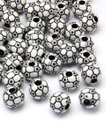 Football / Soccer Ball Craft Style Acrylic Beads Football / Soccer Ball Craft Style Acrylic Beads