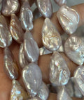Freshwater Pearls 13-15mm Drop Coin Shape –Purple Freshwater Pearls 13-15mm Drop Coin Shape –Purple