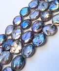 BLACK Freshwater Pearls, Flat Round, Mixed Colors, 12-13mm Freshwater Pearls, Flat Round, Mixed Colors, 12-13mm