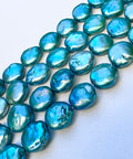 GREEN Freshwater Pearls, Flat Round, Mixed Colors, 12-13mm Freshwater Pearls, Flat Round, Mixed Colors, 12-13mm