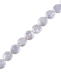 Freshwater Pearls, Flat Round, White, 15-16mm Freshwater Pearls, Flat Round, White, 15-16mm