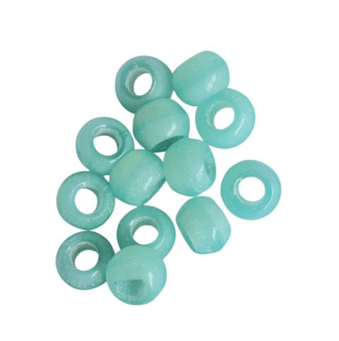 AQUA Furnace Big Hole Glass Beads 8x5mm – Oval Craft Beads for Jewelry Making, Beading & DIY Project Furnace Big Hole Glass Beads 8x5mm – Oval Craft Beads for Jewelry Making, Beading & DIY Project