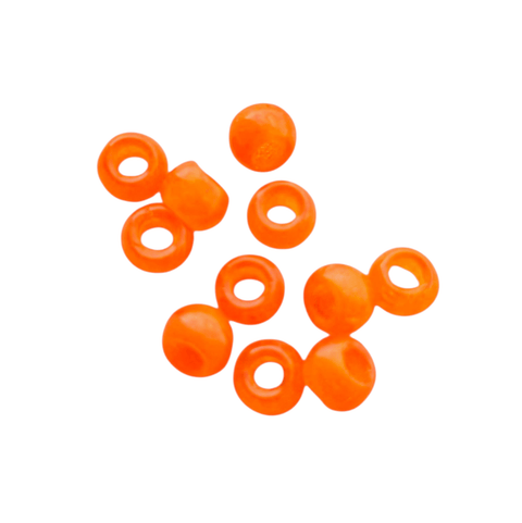 TRANSPARENT ORANGE Furnace Big Hole Glass Beads 8x5mm – Oval Craft Beads for Jewelry Making, Beading & DIY Project Furnace Big Hole Glass Beads 8x5mm – Oval Craft Beads for Jewelry Making, Beading & DIY Project