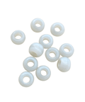 LIGHT GREY Furnace Big Hole Glass Beads 8x5mm – Oval Craft Beads for Jewelry Making, Beading & DIY Project Furnace Big Hole Glass Beads 8x5mm – Oval Craft Beads for Jewelry Making, Beading & DIY Project
