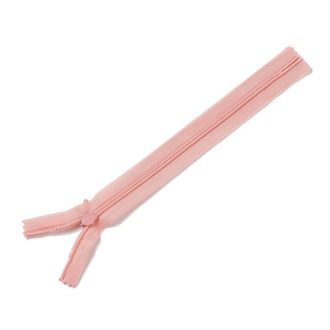 LIGHT SALMON Garment Accessories, Nylon Zipper, Zip-fastener Components, 2.5x25cm Garment Accessories, Nylon Zipper, Zip-fastener Components, 2.5x25cm