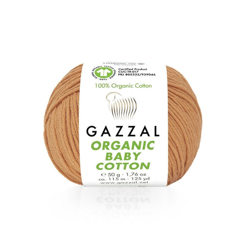 Gazzal 438 Gazzal Organic Baby Cotton – Soft Yarn for Babies and Sensitive Skin