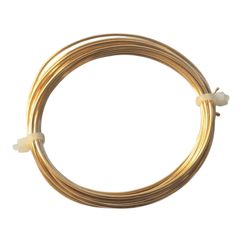 0.5mm / 15 meters Gilt (Gold) Coloured Copper Craft Wire for Decorative & Jewellery Crafts Gilt (Gold) Coloured Copper Craft Wire for Decorative & Jewellery Crafts