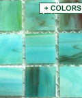 Glacier Hand-Cut Recycled Stained Glass Mosaic Tiles – 20mm Glacier Hand-Cut Recycled Stained Glass Mosaic Tiles – 20mm