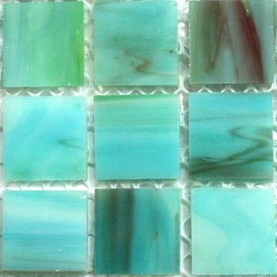 SEA Glacier Hand-Cut Recycled Stained Glass Mosaic Tiles – 20mm Glacier Hand-Cut Recycled Stained Glass Mosaic Tiles – 20mm