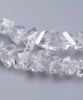 TRANSPARENT CLEAR AB Glass Beads, Faceted, Triangle, 5x4.5x6mm Glass Beads, Faceted, Triangle, 5x4.5x6mm
