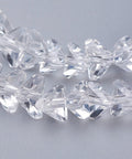TRANSPARENT CLEAR Glass Beads, Faceted, Triangle, 5x4.5x6mm Glass Beads, Faceted, Triangle, 5x4.5x6mm
