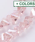 Glass Beads, Faceted, Triangle, 5x4.5x6mm Glass Beads, Faceted, Triangle, 5x4.5x6mm
