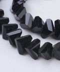OPAQUE BLACK Glass Beads, Faceted, Triangle, 5x4.5x6mm Glass Beads, Faceted, Triangle, 5x4.5x6mm