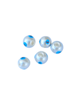 Glass Beads Pearlized with Painted Evil Eyes Round Glass Beads Pearlized with Painted Evil Eyes Round