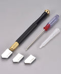 Glass Cutter Tool Set, Pencil Style Oil Feed Carbide Tip, for Tiles/Mirror Glass Cutter Tool Set, Pencil Style Oil Feed Carbide Tip, for Tiles/Mirror