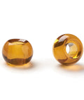 SANDY BROWN Glass European Beads, Large Hole Beads, Rondelle 14-15mm Glass European Beads, Large Hole Beads, Rondelle 14-15mm