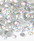 CRYSTAL AB Glass Hotfix Rhinestone, Flat Back & Faceted, Half Round, 4.6-4.8mm Glass Hotfix Rhinestone, Flat Back & Faceted, Half Round, 4.6-4.8mm