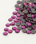RUBY Glass Hotfix Rhinestone, Flat Back & Faceted, Half Round, 4.6-4.8mm Glass Hotfix Rhinestone, Flat Back & Faceted, Half Round, 4.6-4.8mm
