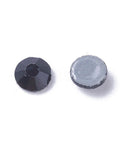 Jet Glass Hotfix Rhinestone, Flat Back & Faceted, Half Round, 6.3~6.5mm Glass Hotfix Rhinestone, Flat Back & Faceted, Half Round, 6.3~6.5mm