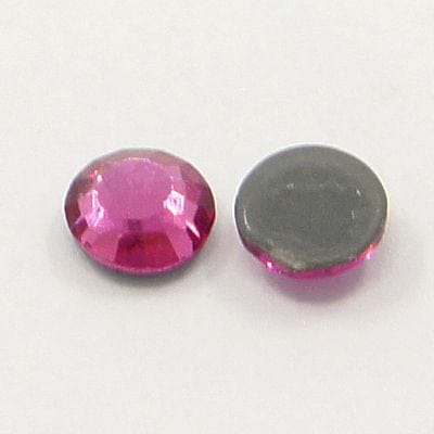 RUBY Glass Hotfix Rhinestone, Flat Back & Faceted, Half Round, 6.3~6.5mm Glass Hotfix Rhinestone, Flat Back & Faceted, Half Round, 6.3~6.5mm