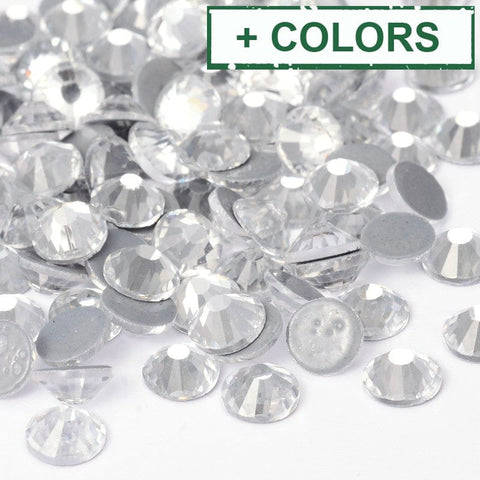 Glass Hotfix Rhinestone, Flat Back & Faceted, Half Round, 6.3~6.5mm Glass Hotfix Rhinestone, Flat Back & Faceted, Half Round, 6.3~6.5mm