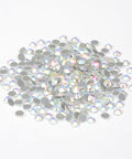 CRYSTAL AB Glass Hotfix Rhinestones – Flat Back, Faceted Round SS12 Glass Hotfix Rhinestones – Flat Back, Faceted Round SS12