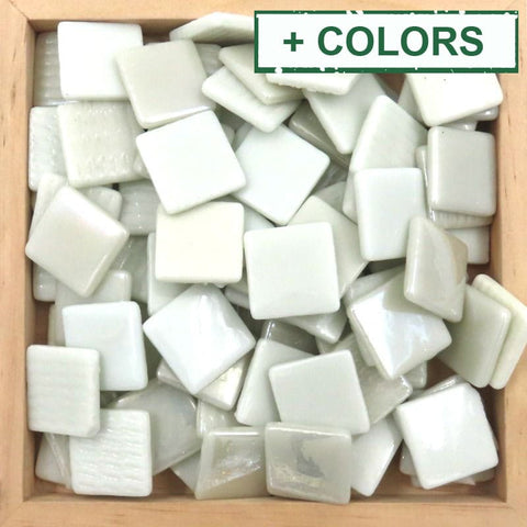 Glass Mosaic Tiles – 25x25mm Mixed Finish Glass Mosaic Tiles – 25x25mm Mixed Finish