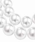 WHITE Glass Pearl Beads, Round, 16mm Glass Pearl Beads, Round, 16mm
