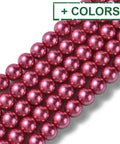 Glass Pearl Round Beads 8mm Glass Pearl Round Beads, Dark 8mm 