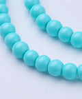SKY BLUE Glass Pearls, 4mm Glass Pearls 4mm Gold 