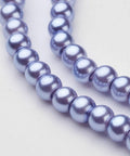 CORN BLUE Glass Pearls, 4mm Glass Pearls 4mm Gold 