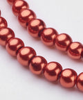 CHOCOLATE Glass Pearls, 4mm Glass Pearls 4mm Gold 