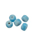 TURQUOISE Glass Tube Beads 7x10mm Glass Tube Beads 7x10mm