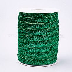 GREEN Glitter Sparkle Ribbon, Polyester & Nylon Ribbon Glitter Sparkle Ribbon, Polyester & Nylon Ribbon